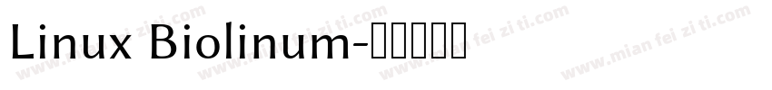 Linux Biolinum字体转换